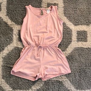Girls Pink Romper
